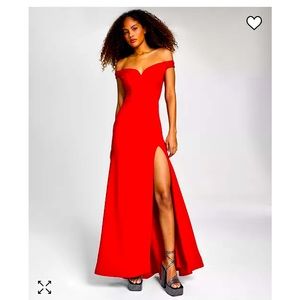 Nwt red prom dress size 7/8